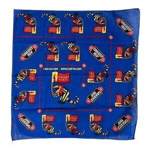 Vintage 90s Jose Cuervo Tequila Bandana Handkerchief USA Made 1997 Cuervo Gold